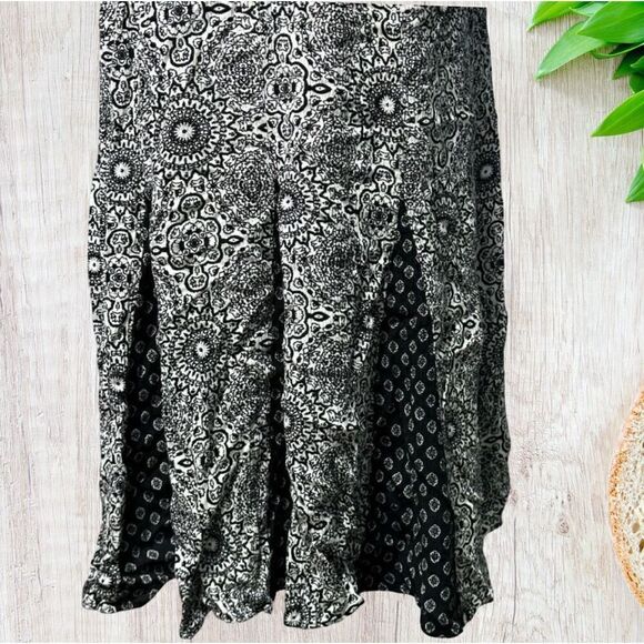 Relativity Womens Mini Dress Size 2X Black White Fit & Flare Sleeveless - Picture 3 of 9